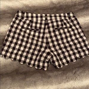 J Crew Gingham Plaid Short size 0